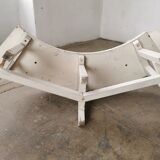 Pair of benches in white fir