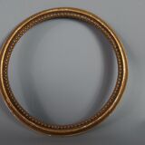 Set of 6 frames old carved wood gilded stucco wood around 1900 & various SB