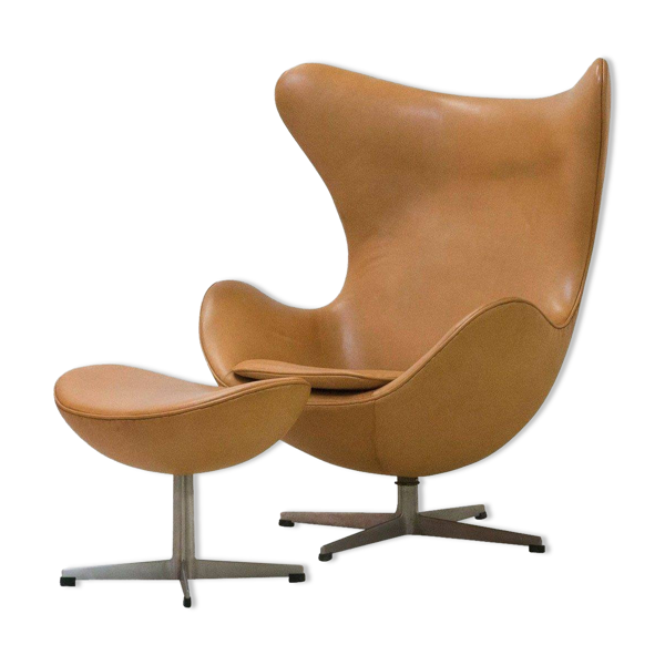 Egg Chair And Ottoman Swivel, Leather Egg Chair And Ottoman