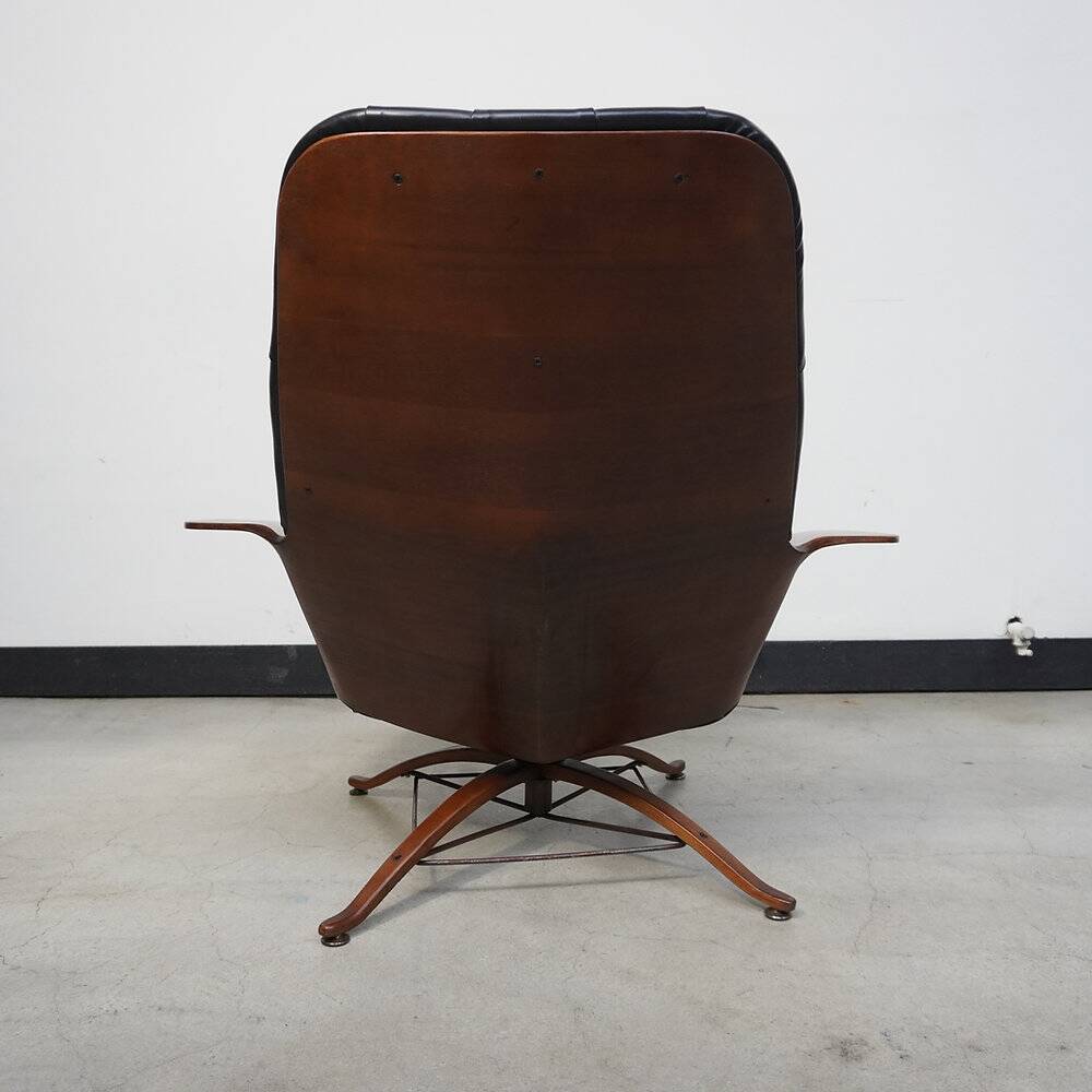 George Mulhauser Mr. Chair with Ottoman for Plycraft, United States, 1960s