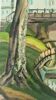 "The Little Bridge," oil on canvas by P. Berton