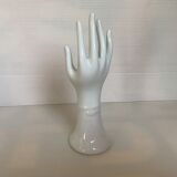 White hand vertical or horizontal soliflore ring