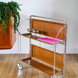 Rolling trolley in formica and chrome Design, 1970