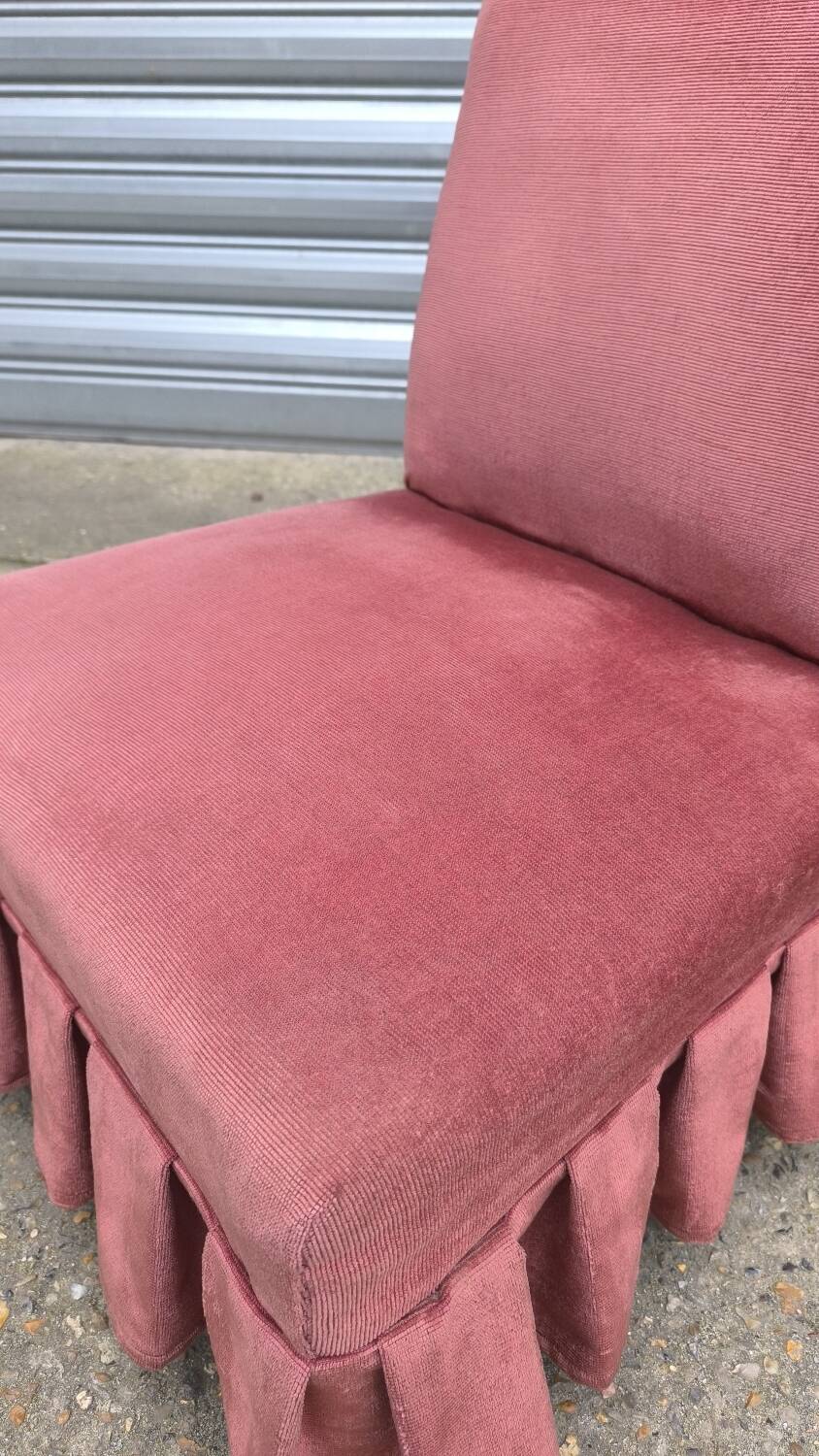 Pink velvet cocktail chair