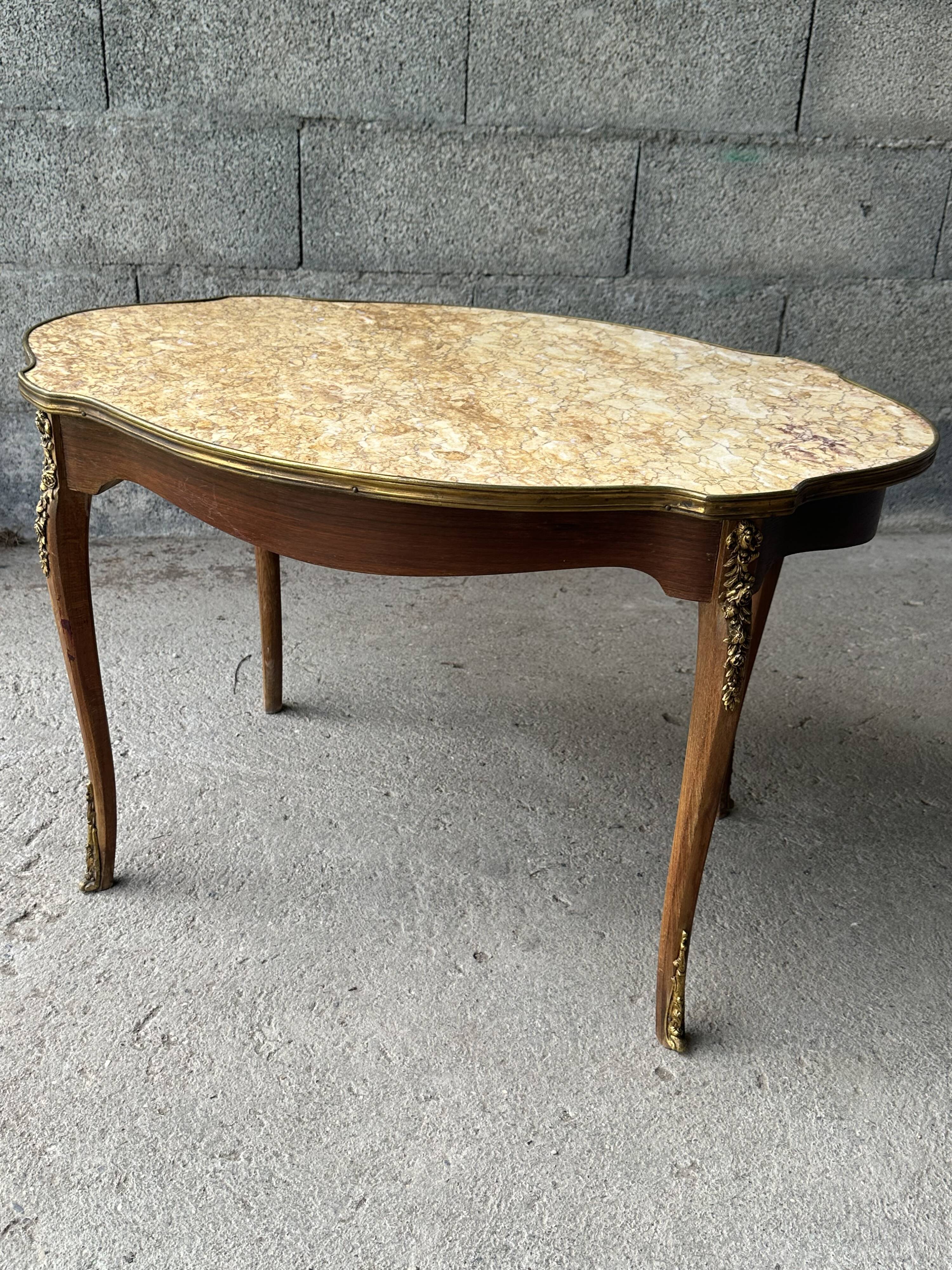 Louis XVI style hot water bottle coffee table