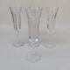 5 crystal champagne flutes from Baccarat, Malmaison model.