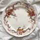 2 polychrome ironstone dinner plates "Wentworth" by Emile Bourgeois