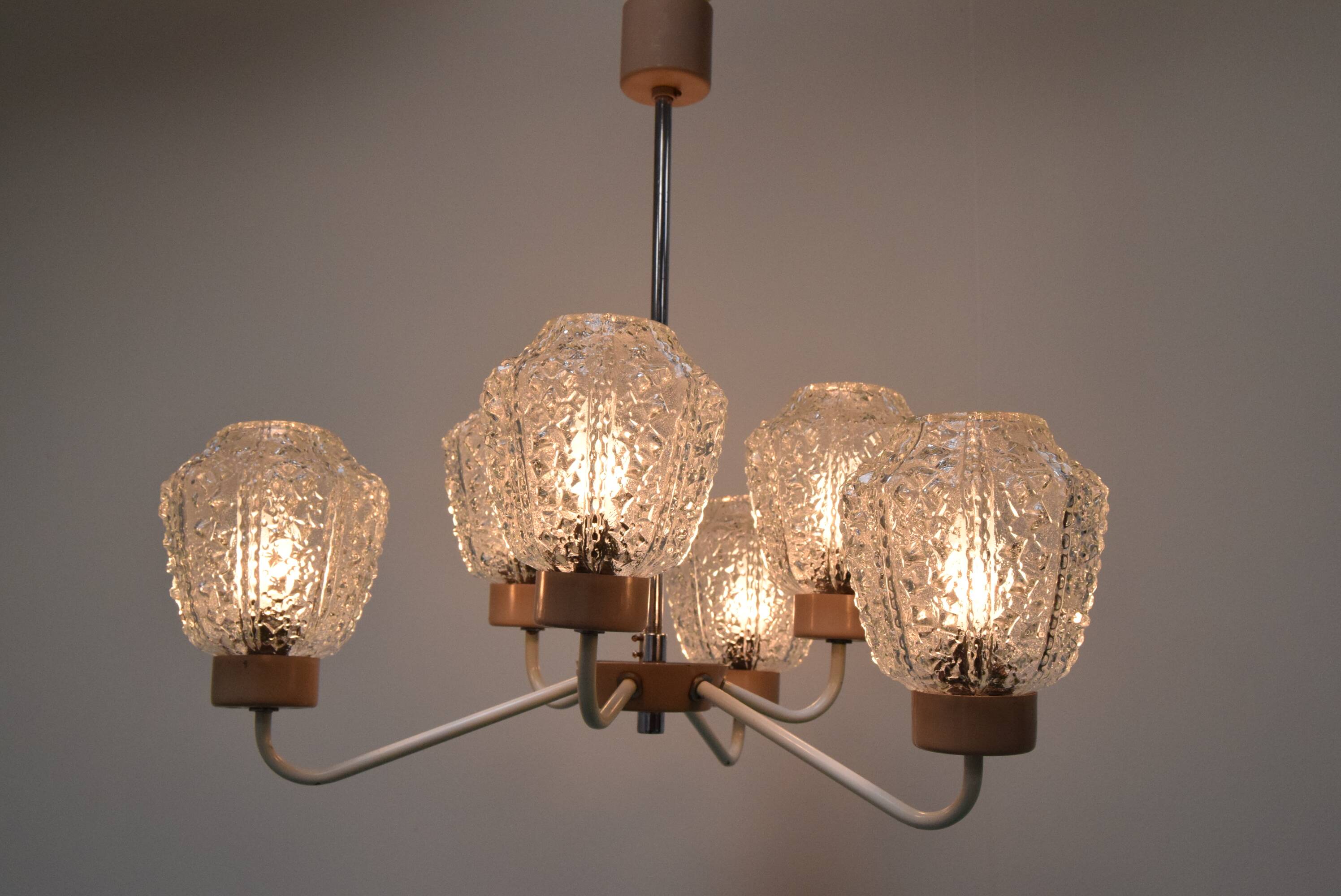 Mid-century Chandelier by Jilové u Děčína, 1970's.