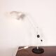 Tilting desk lamp in white metal 1960.
