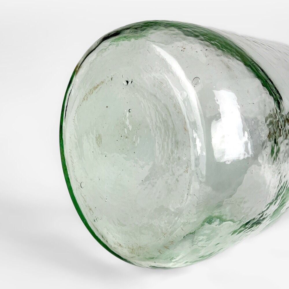Demijohn transparent cylindrical molded glass 30 l