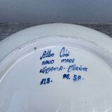 Assiette décorative bleu aux raisins