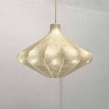 Modern mid-century Cocoon pendant lamp by Friedel Wauer for Goldkant Leuchten, 1960s.