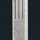 Cheminée en marbre de Carrare de style Louis XVI