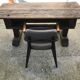 Solid oak desk, eighteenth century, France