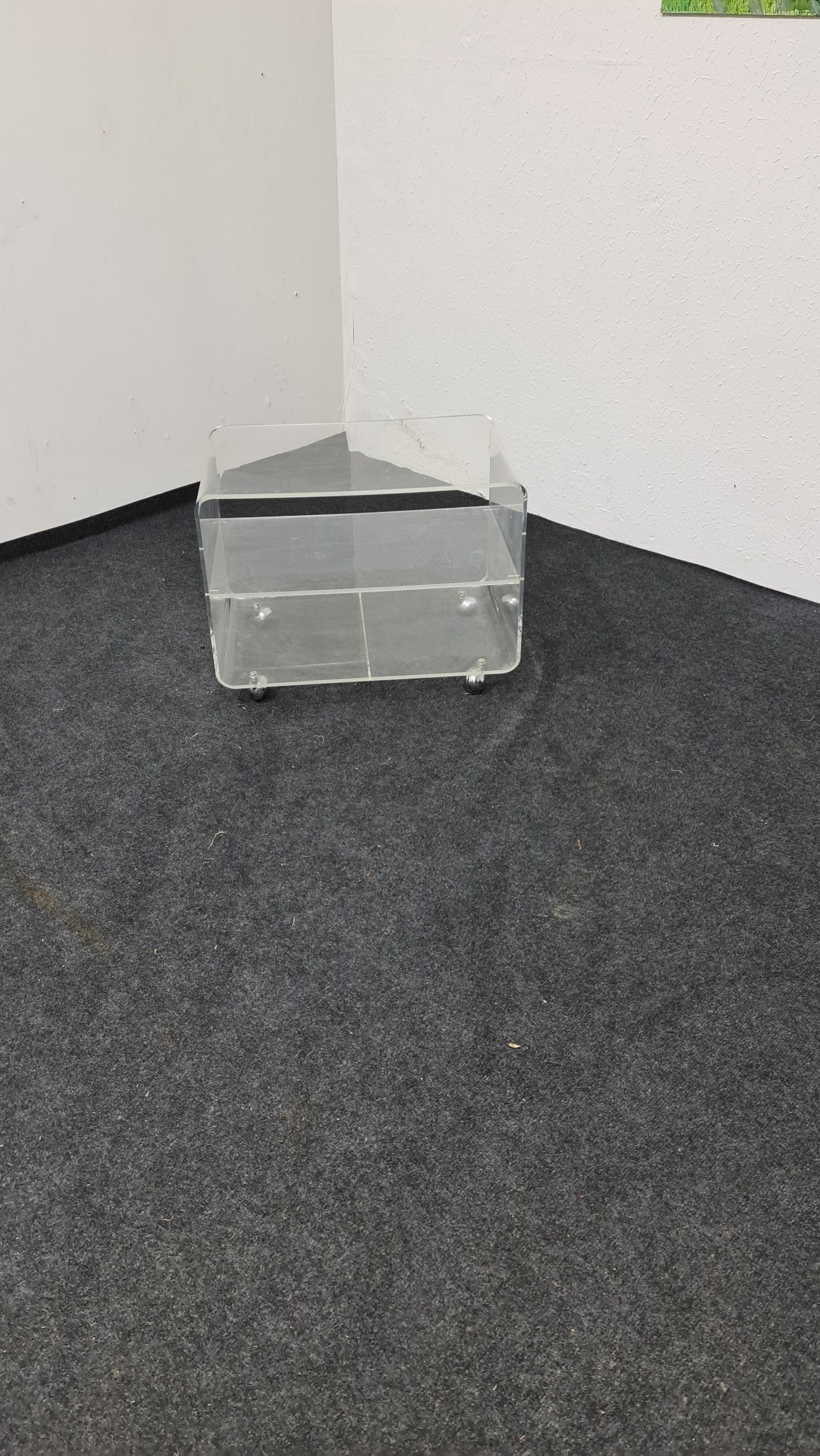 Vintage perspex/acrylic trolley or side table