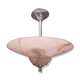 Art-deco suspension in glass and metal