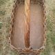 Rattan bottle bar with handle