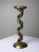 Twisted brass candlestick "Barley Twist" Mid-Century modern, 1950-1970