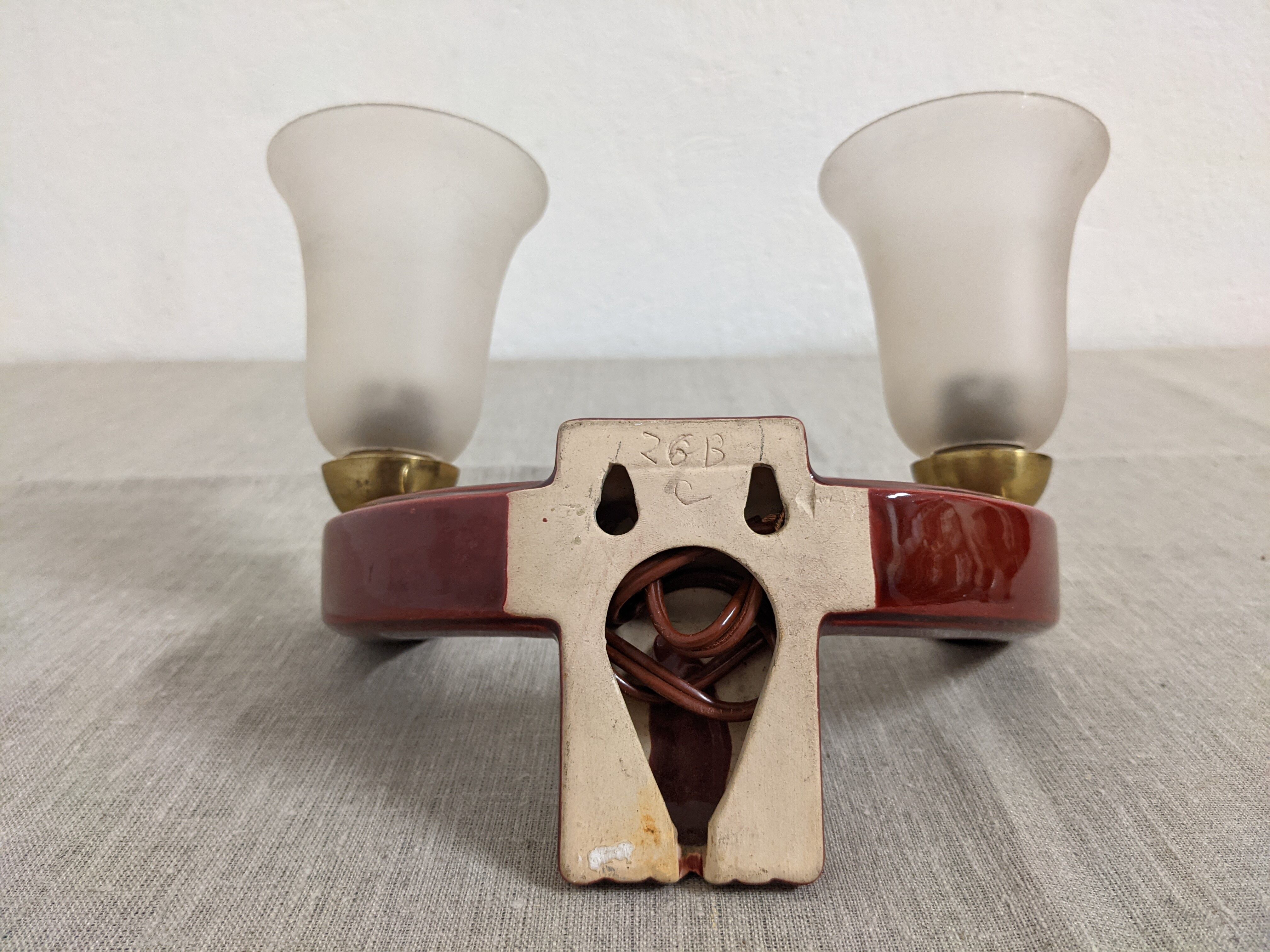 Ceramic art deco style applique