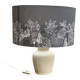 Italian lamp in white ceramic, known as bamboo with a crocodile effect