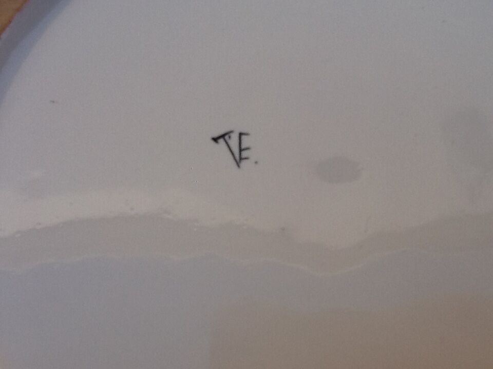 Openwork basket Faience Malicorne (Sarthe) TE Tessier Emile (1887-1971)