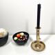 Pusher candle holder and solid brass