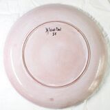 Painted ceramic plate Sant Vicens signed Pierre Saint-Paul