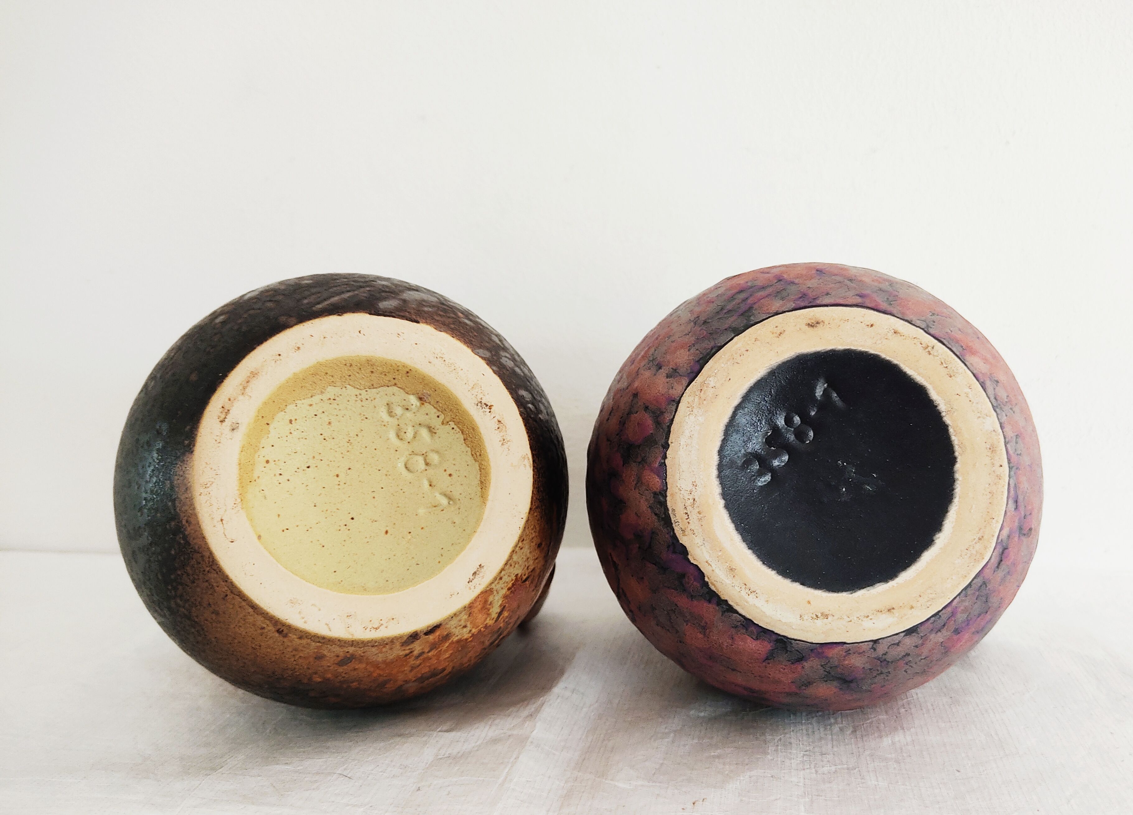 Set of 2 Ruscha vases 1970