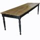 Table de ferme chêne massif 250cm d’office vintage 10-12 personnes