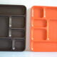Set of 2 vintage 70's meal trays