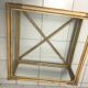 Coffee table rattan and glass vintage