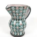 Robert Picault (1919-2000) - Earthenware pitcher with green grid decoration