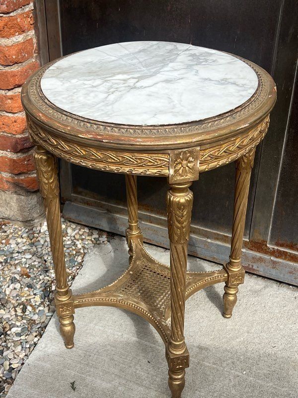 Guéridon ancien de style Louis XVI