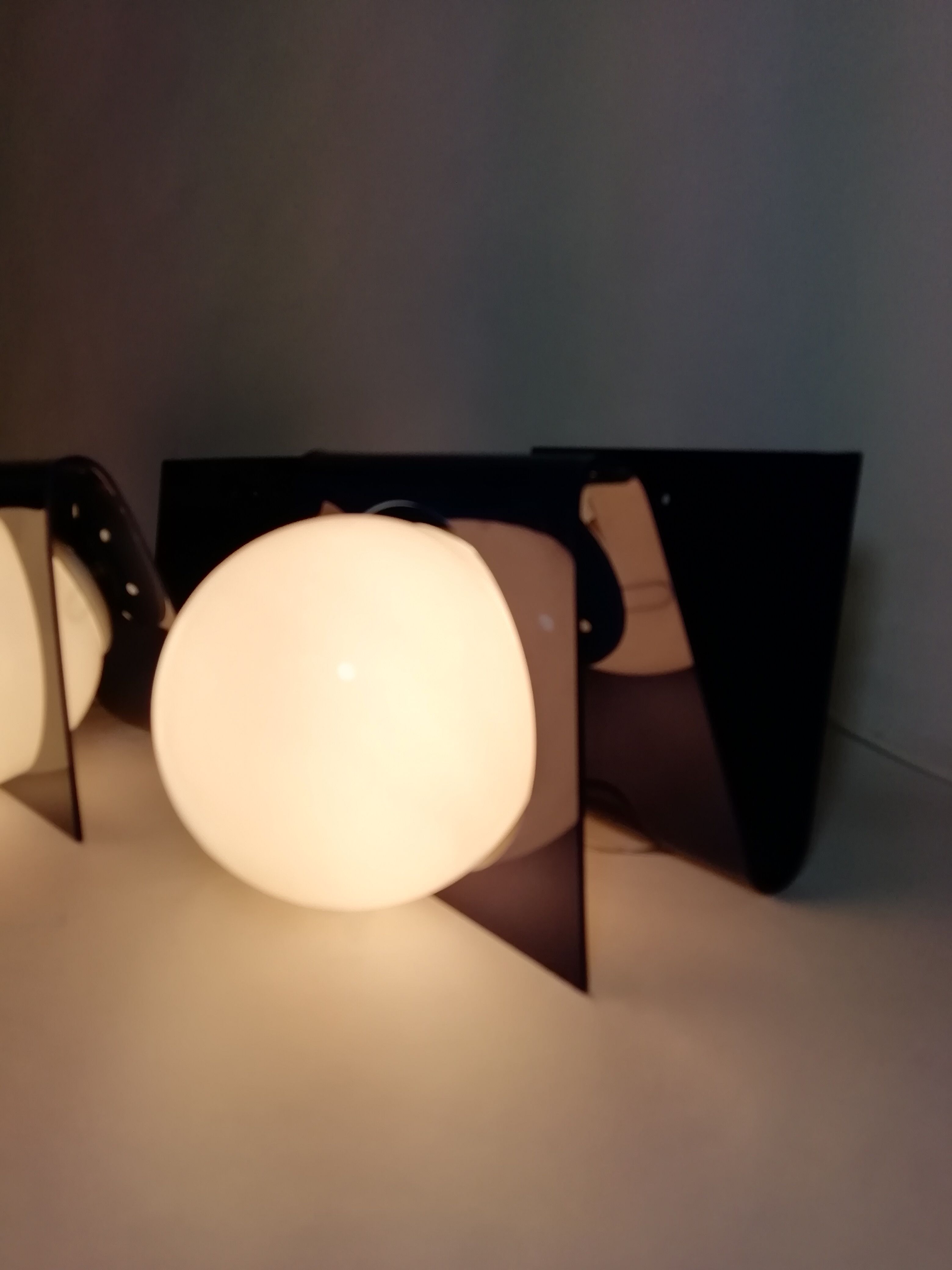 Paire d'appliques de methacrylate