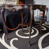 English style flamed mahogany side table