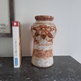 Strehla vase from the 1960s/70s (ex-East Germany). Relief decoration with a lava-like pattern.