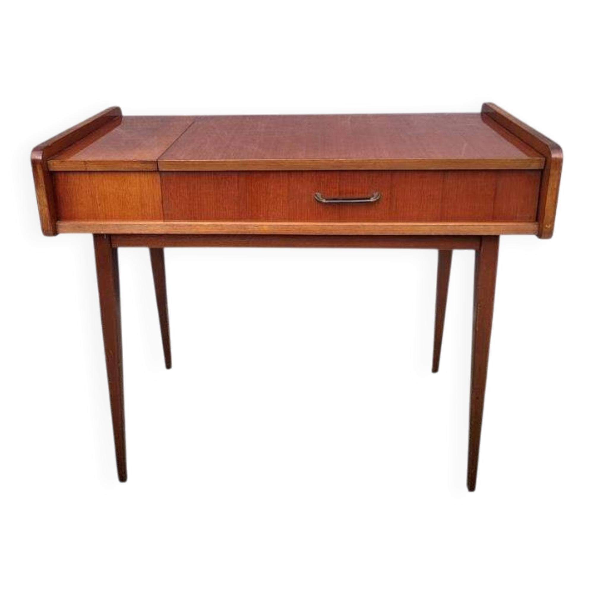 Scandinavian console dressing table desk with drop-down top