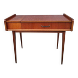 Scandinavian console dressing table desk with drop-down top