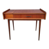 Scandinavian console dressing table desk with drop-down top