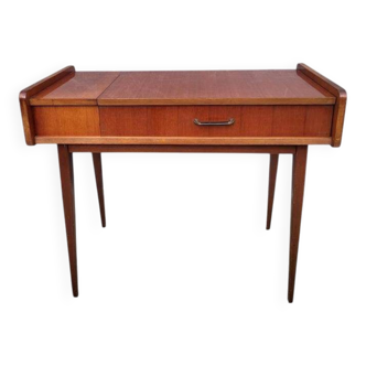 Scandinavian console dressing table desk with drop-down top