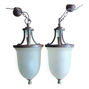 Deux lustres Art Déco - 1940