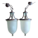 Two Art Deco chandeliers from the 1940s
