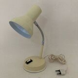 60s cream and chrome desk or bedside lamp
