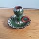 Trojan glazed ceramic cellar rat candle holder Bulgaria