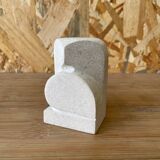 Owl/Owl Travertine Paperweight - 1970s