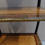 Table d'appoint antique Napoléon 3 avec marqueterie