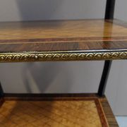 Table d'appoint antique Napoléon 3 avec marqueterie