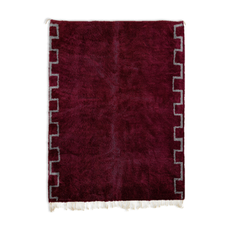 Modern Moroccan carpet dark red 180x240cm