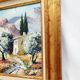 Huile sur toile signée Robert Mogisse XXème paysage provence cadre doré