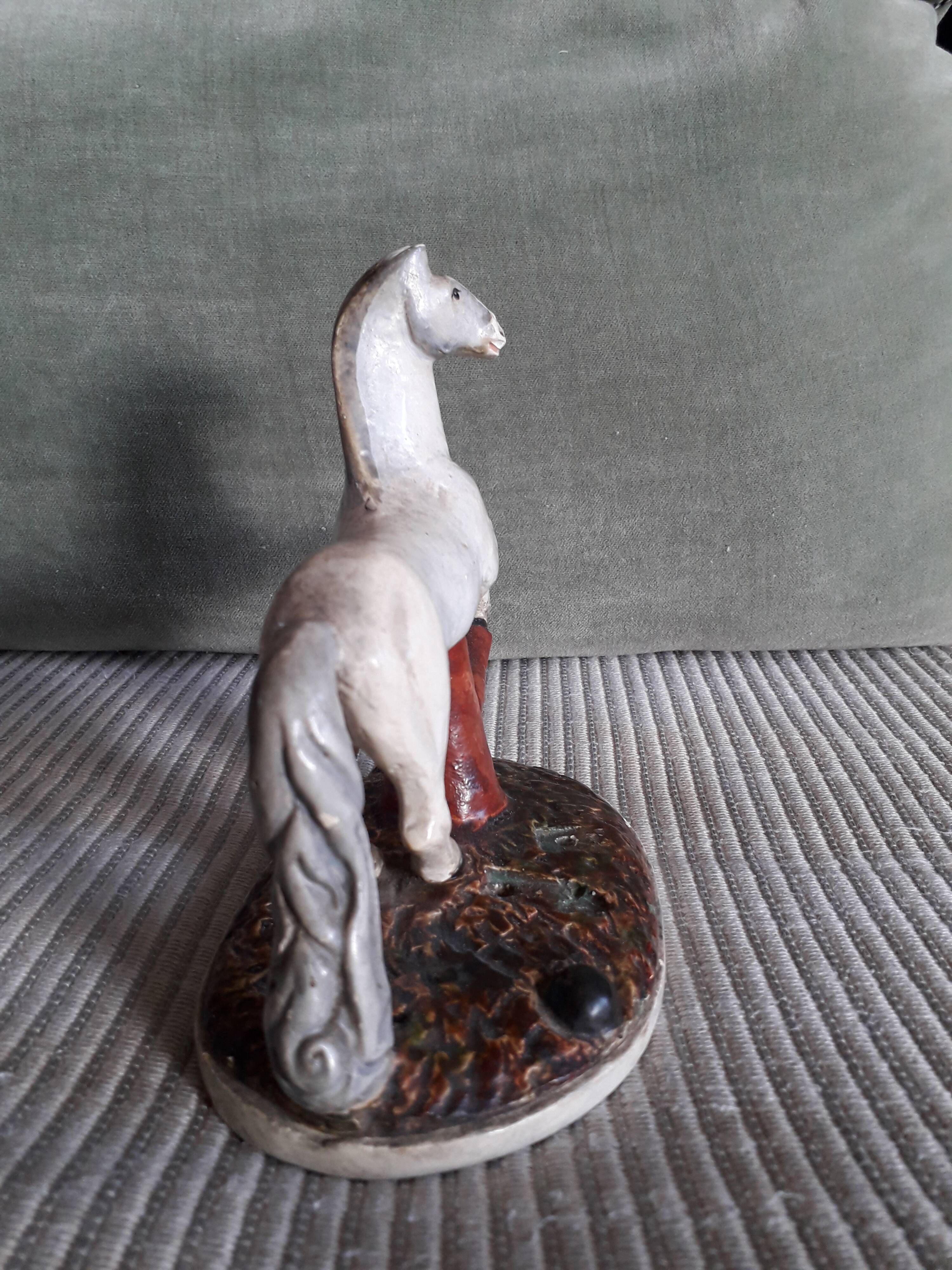 Vintage ceramic horse dating from 1933